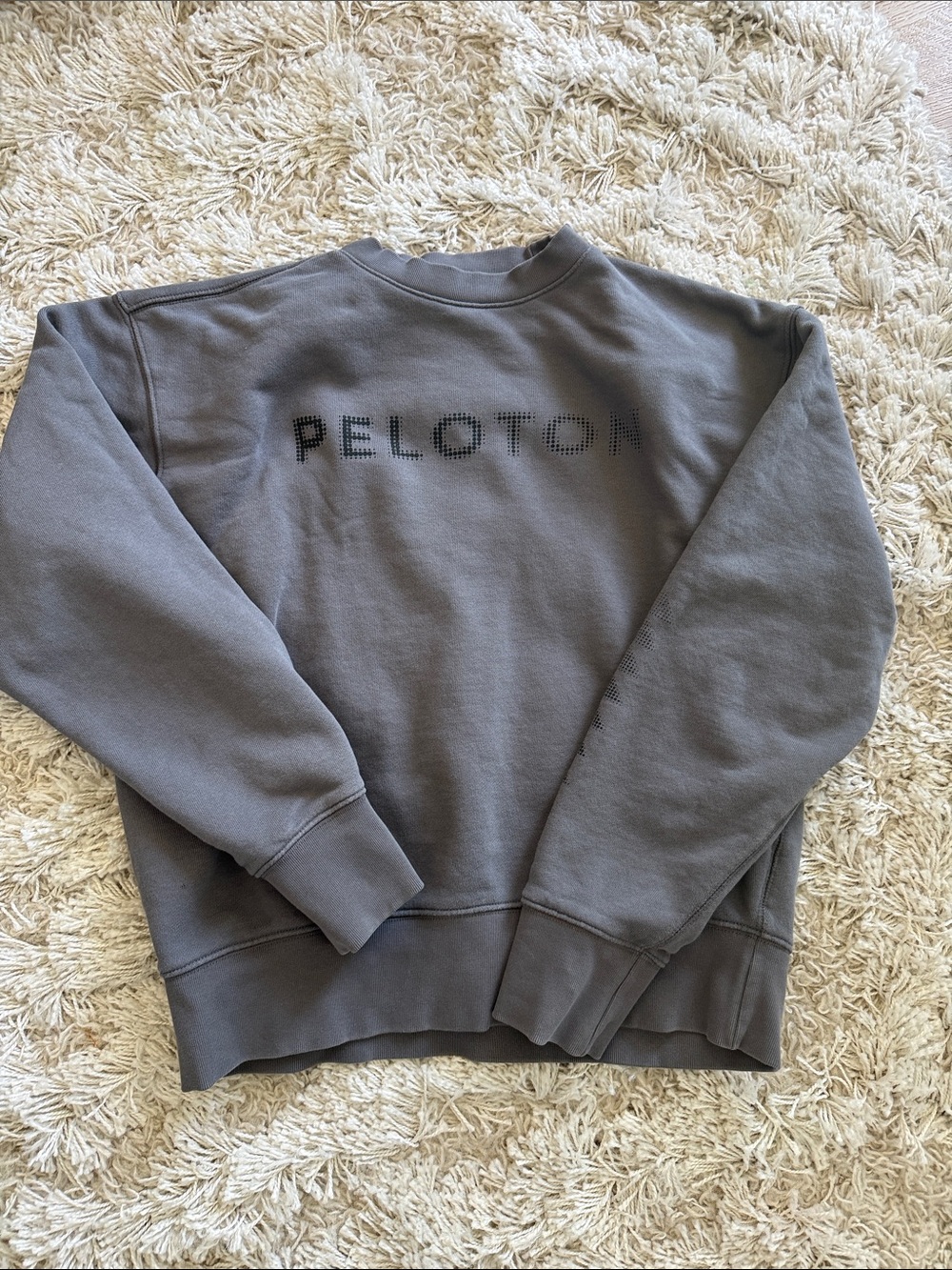 Peloton x Adidas Charcoal Gray Crewneck Pullover